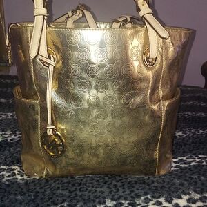 Michael Kors Shimmering Gold Tote
